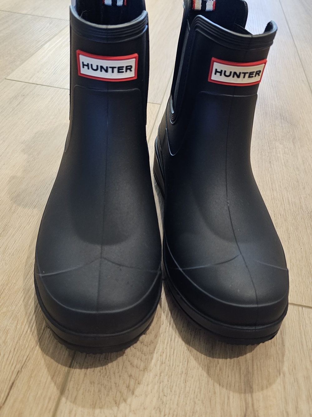 Hunter Black Chelsea Rain Boots